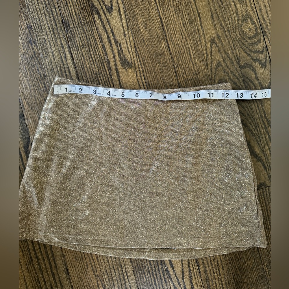Size 2 Peppermayo Mini Skirt Antique Gold